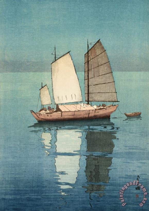 Hiroshi Yoshida Sailing Boats Afternoon Art Print