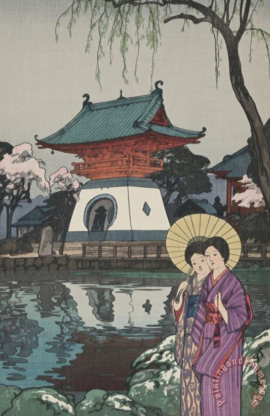 Hiroshi Yoshida Shinobazu Pond (shinobazu No Ike), From The Series Twelve Views of Tokyo (tokyo Ju Ni Dai) Art Painting