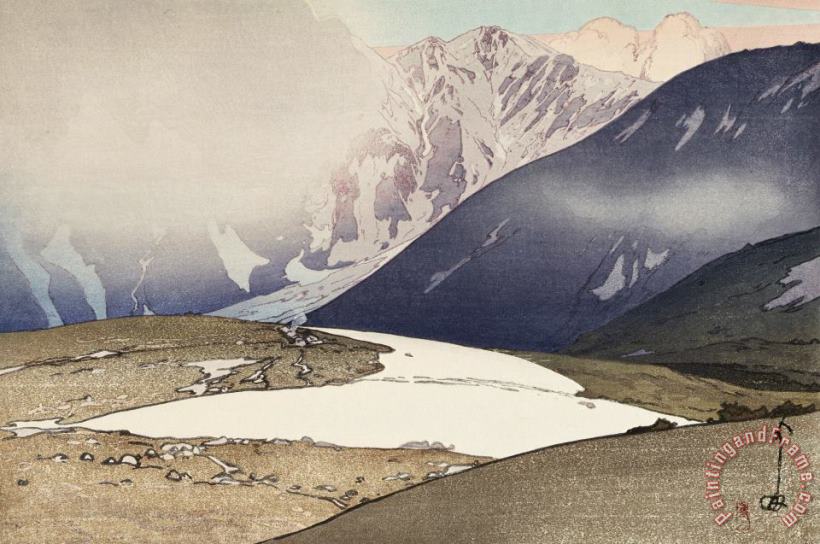 Hiroshi Yoshida Tateyama Betsu Mountain (tateyama Betsuzan), From The Series Japanese Alps, One of Twelve Subjects (nihon Arupusu Ju Ni Dai No Uchi) Art Painting