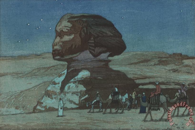 Hiroshi Yoshida The Sphinx at Night (sufuinkusu Yo), From The European Series Art Print