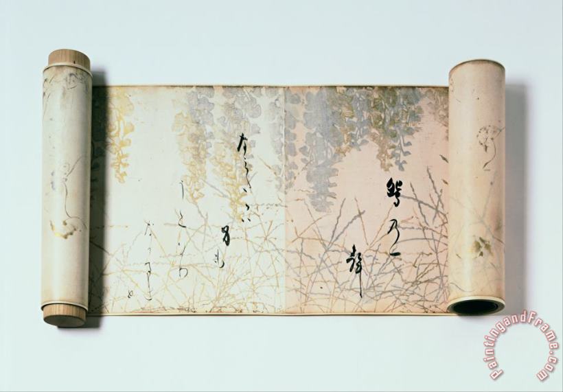 Hon'ami Koetsu, Japanese Poems From The Shinkokin Wakashu Art Painting