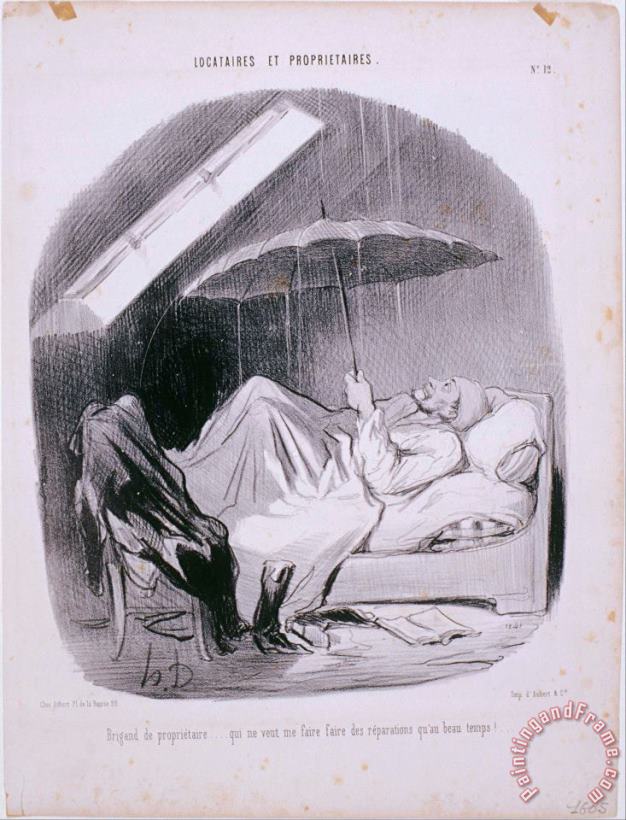 Honore Daumier Locataires Et Proprietaires Brigand De Proprietaire... Art Print