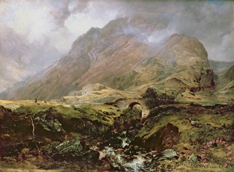 Glencoe painting - Horatio McCulloch Glencoe Art Print
