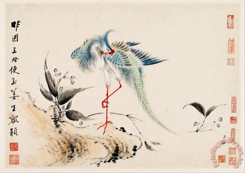 Hua Yan Birds And Flowers Art Painting