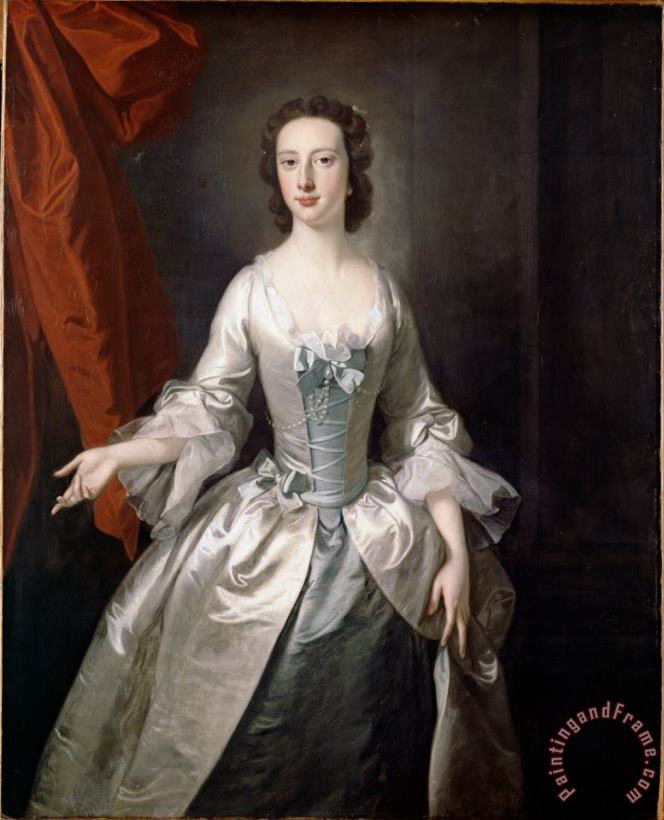 Portrait of a Lady painting - Hudson, Thomas Portrait of a Lady Art Print