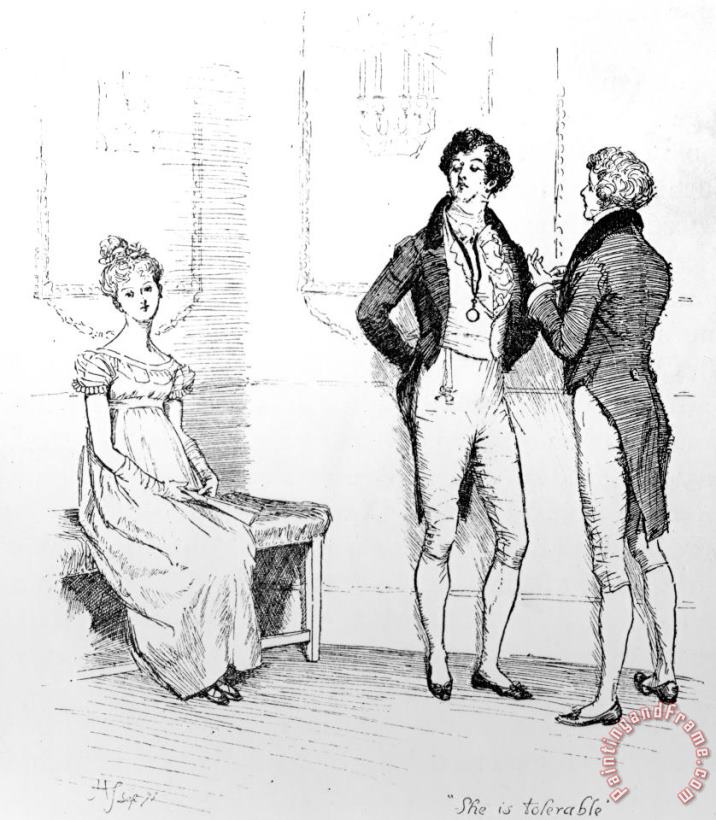 Hugh Thomson Scene From Pride And Prejudice By Jane Austen Art Painting