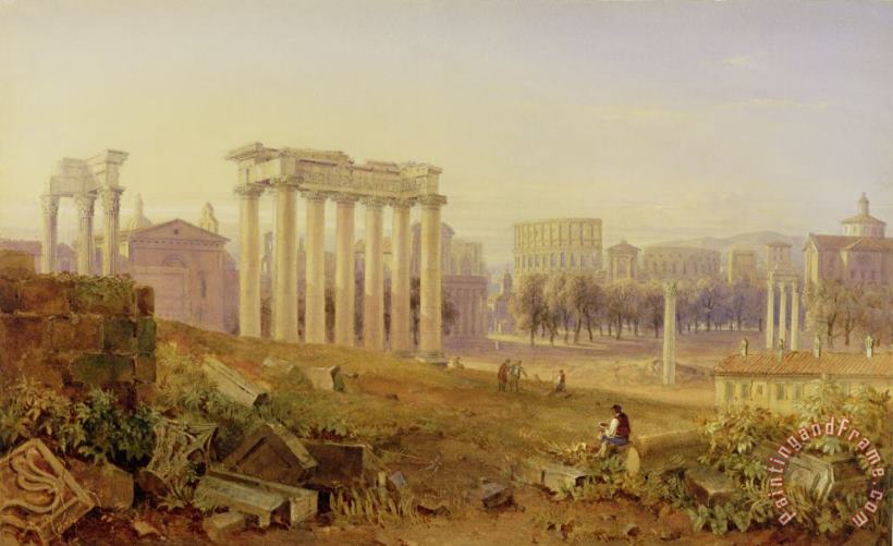 Hugh William Williams Across the Forum - Rome Art Painting