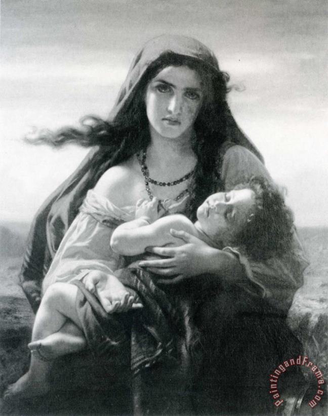 The Gypsy Mother painting - Hughes Merle The Gypsy Mother Art Print