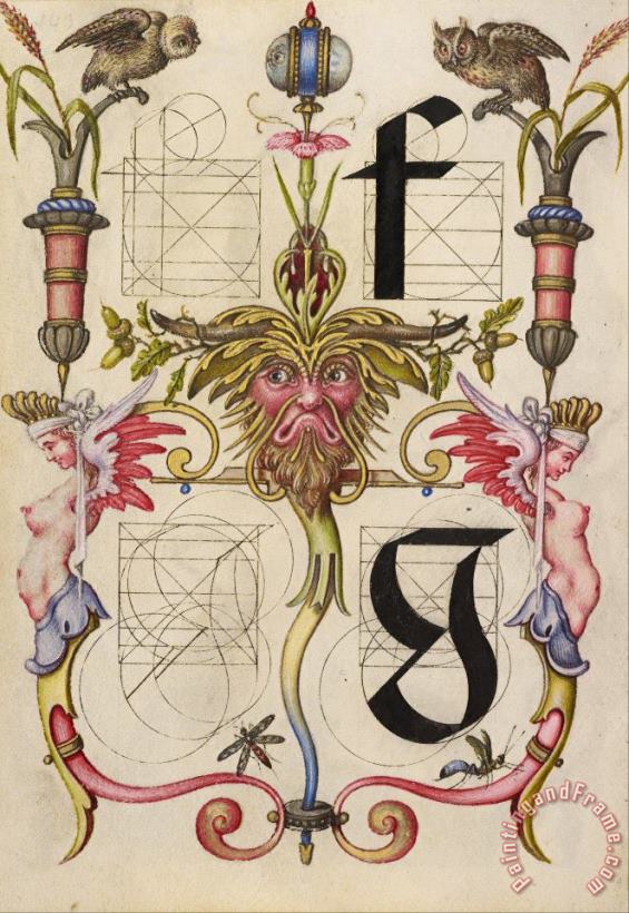 Hungarian Guide for Constructing The Letters F And G Art Painting