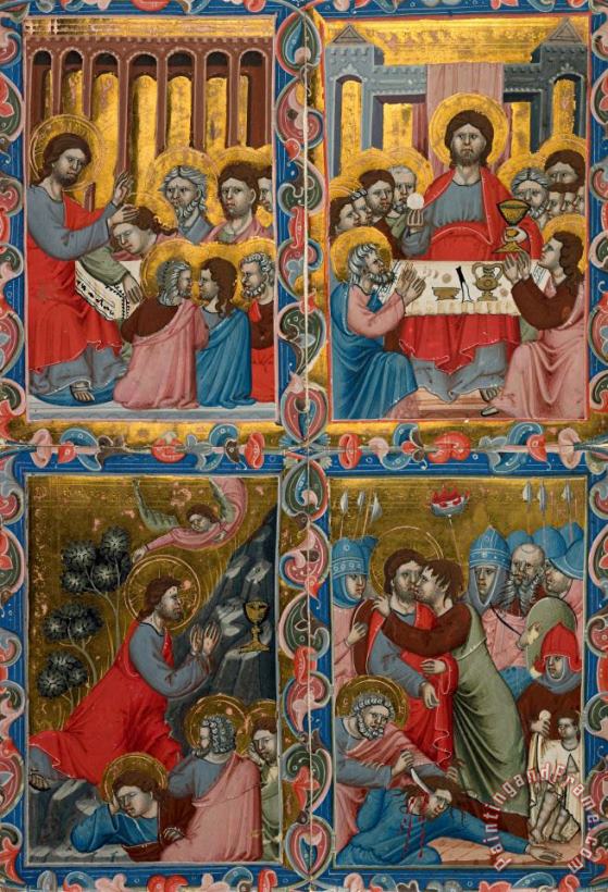 Hungarian Master Scenes From The Life of Christ Art Painting