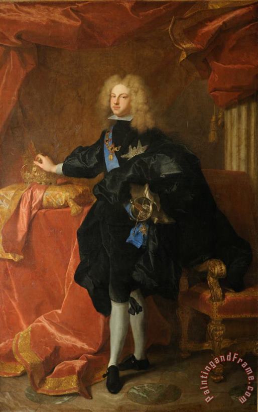 Hyacinthe Rigaud Philippe V, Roi D'espagne (1683 1746) Art Painting