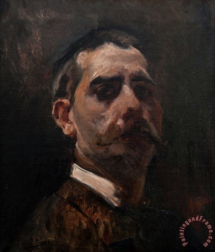 Ignacio Pinazo Camarlench Portrait Art Painting