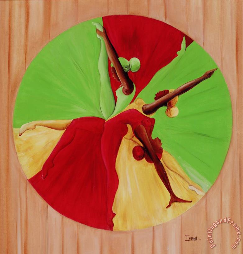 Dance Circle painting - Ikahl Beckford Dance Circle Art Print