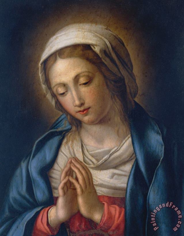 The Virgin at Prayer painting - Il Sassoferrato The Virgin at Prayer Art Print