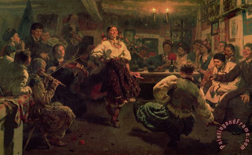 Ilya Efimovich Repin Country Festival Art Painting