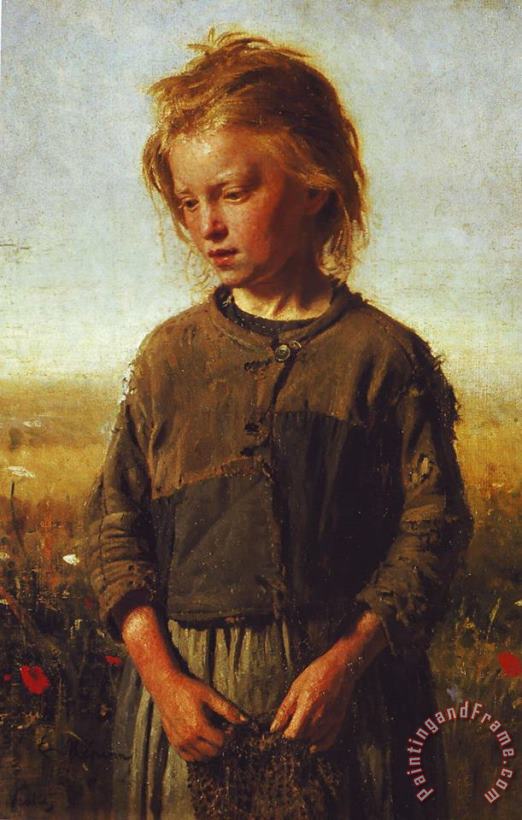 Ilya Efimovich Repin Fisher girl Art Painting