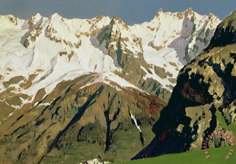 Isaak Ilyich Levitan Mount Blanc Mountains Art Print