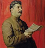 Communism Paintings - Portrait Of Stalin by Isaak Israilevich Brodsky