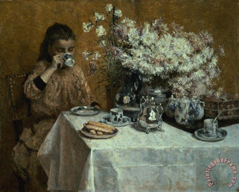 Isidor Verheyden Afternoon Tea Art Painting