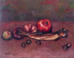 Isidre Nonell Still Life with Onions And Herring
