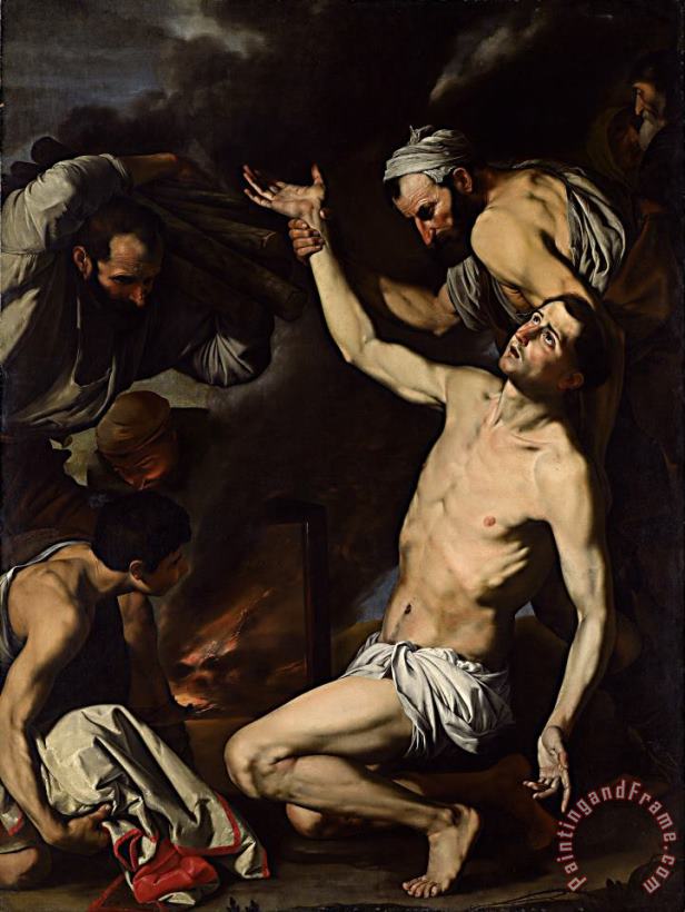 Italian Martyrdom of St Lawrence Art Print