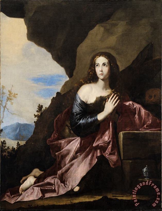 Italian Mary Magdalene Penitent Art Painting