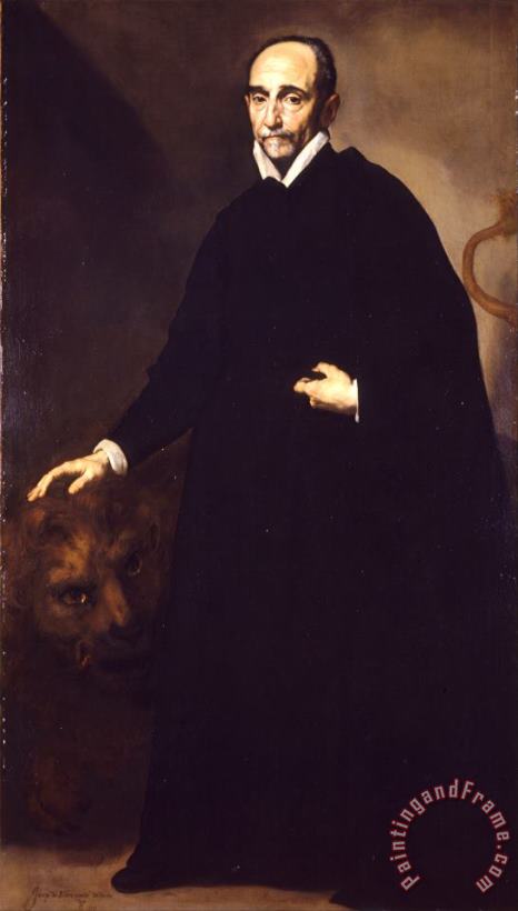 Italian Portrait of a Jesuit Missionary Art Painting