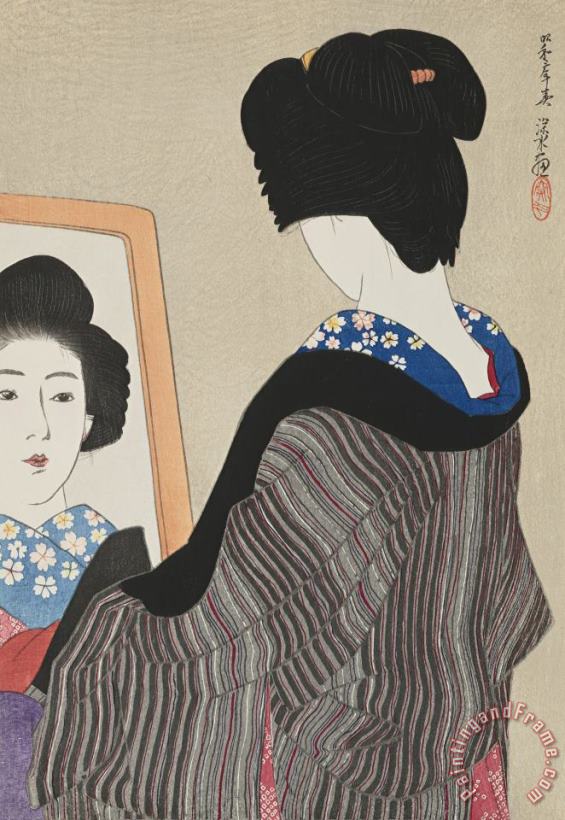 Black Collar (kuroei) painting - Ito Shinsui Black Collar (kuroei) Art Print