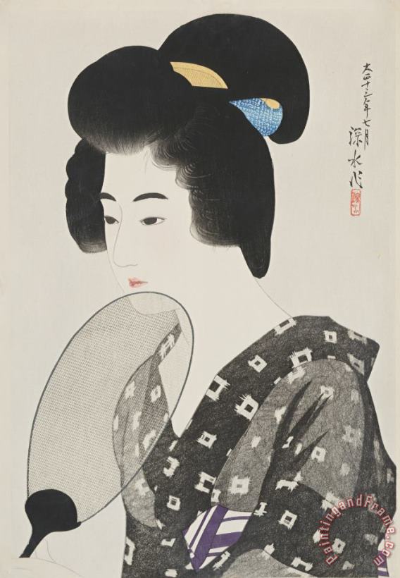 Ito Shinsui Hairstyle of Married Woman (marumage) Art Painting