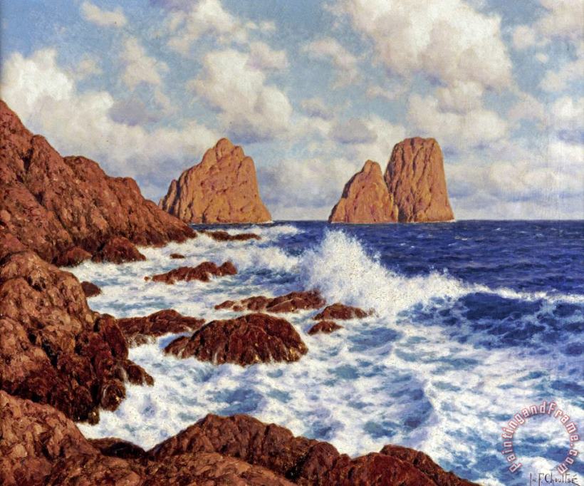 Ivan Choultse The Rocks at Capri Art Print