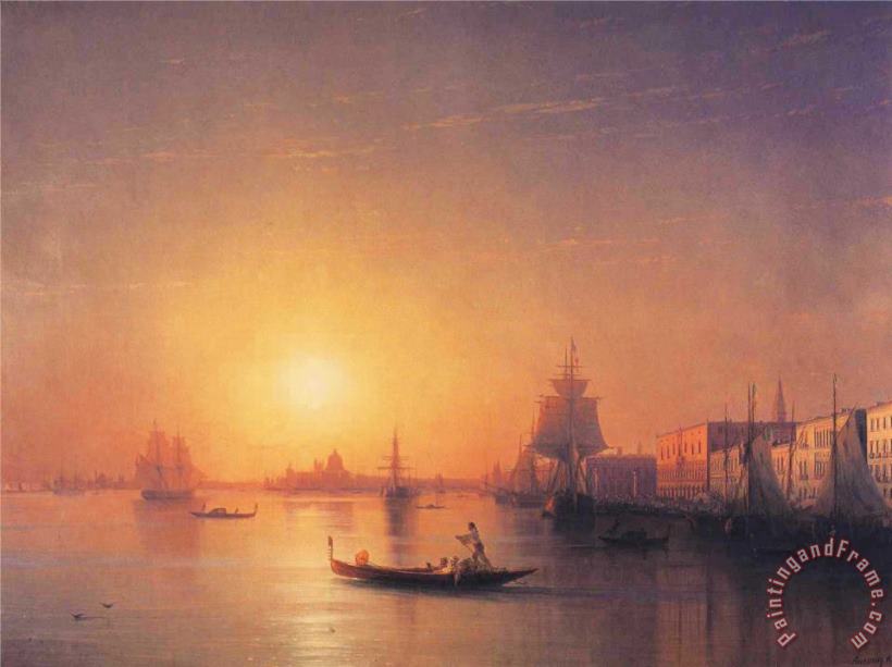 Venice painting - Ivan Constantinovich Aivazovsky Venice Art Print