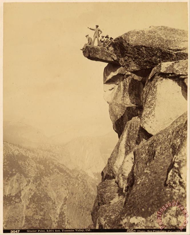 I.W. Taber  Glacier Point, 3,201 Feet, Yosemite, Cal. Art Print