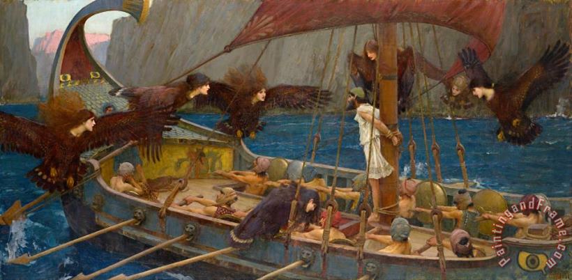 J. W. Waterhouse Ulysses And The Sirens Art Painting