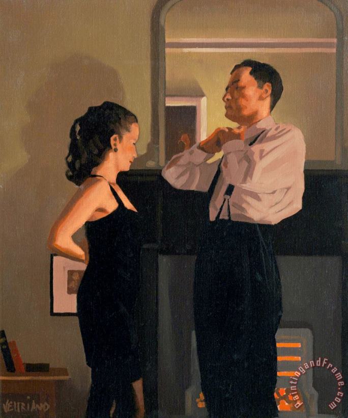 Jack Vettriano Between Darkness And Dawn, Study, 1998 Art Painting