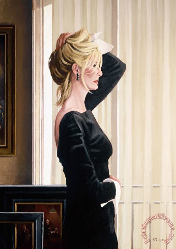 Jack Vettriano Black on Blonde, 2015 Art Print