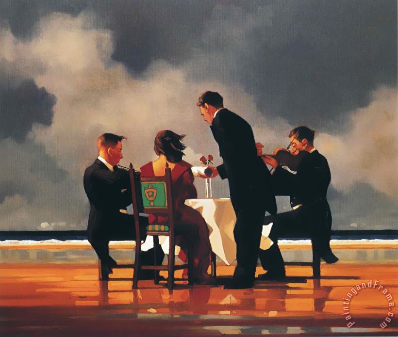 Elegy for The Dead Admiral painting - Jack Vettriano Elegy for The Dead Admiral Art Print