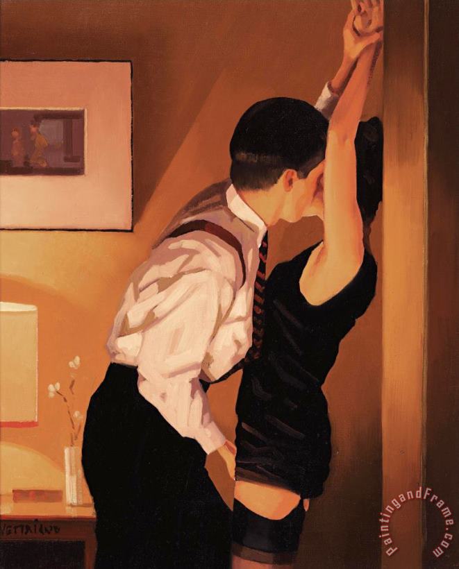 Game on (study) painting - Jack Vettriano Game on (study) Art Print