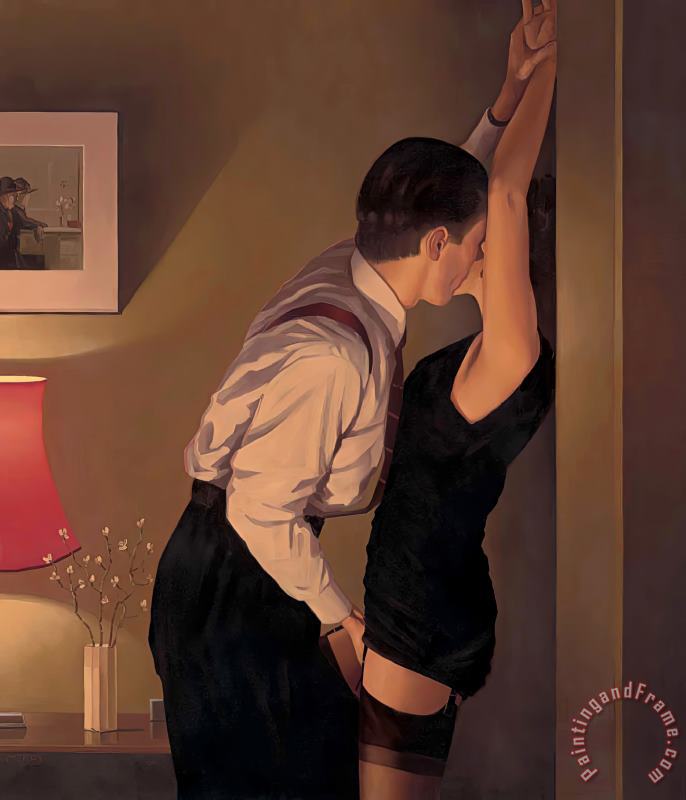 Game on 2006 painting - Jack Vettriano Game on 2006 Art Print