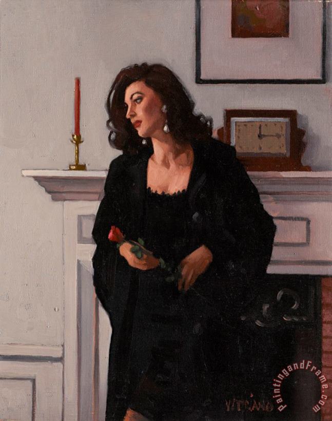 Jack Vettriano Only a Rose, 1997 Art Painting
