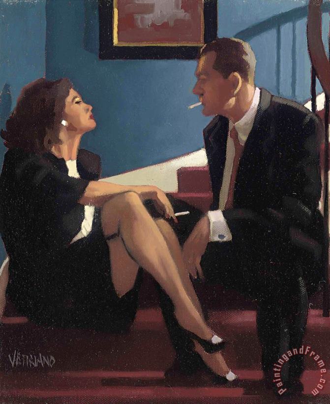 Playing The Party Game, 1996 painting - Jack Vettriano Playing The Party Game, 1996 Art Print