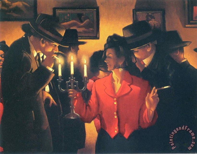 Jack Vettriano Queen of The Fan Dan Art Painting