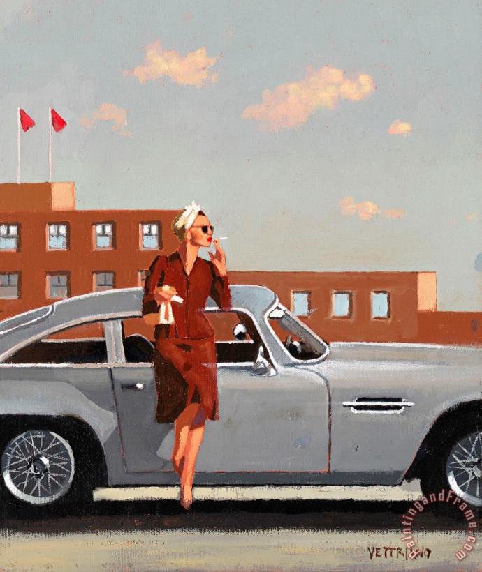 Study for 'suddenly One Summer', 2013 painting - Jack Vettriano Study for 'suddenly One Summer', 2013 Art Print