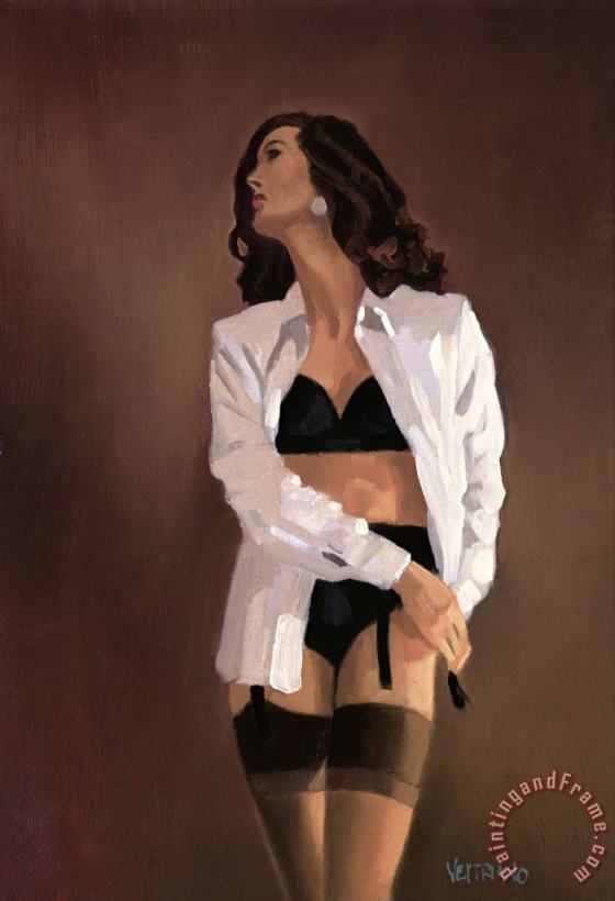 Study for How Do You Stop painting - Jack Vettriano Study for How Do You Stop Art Print