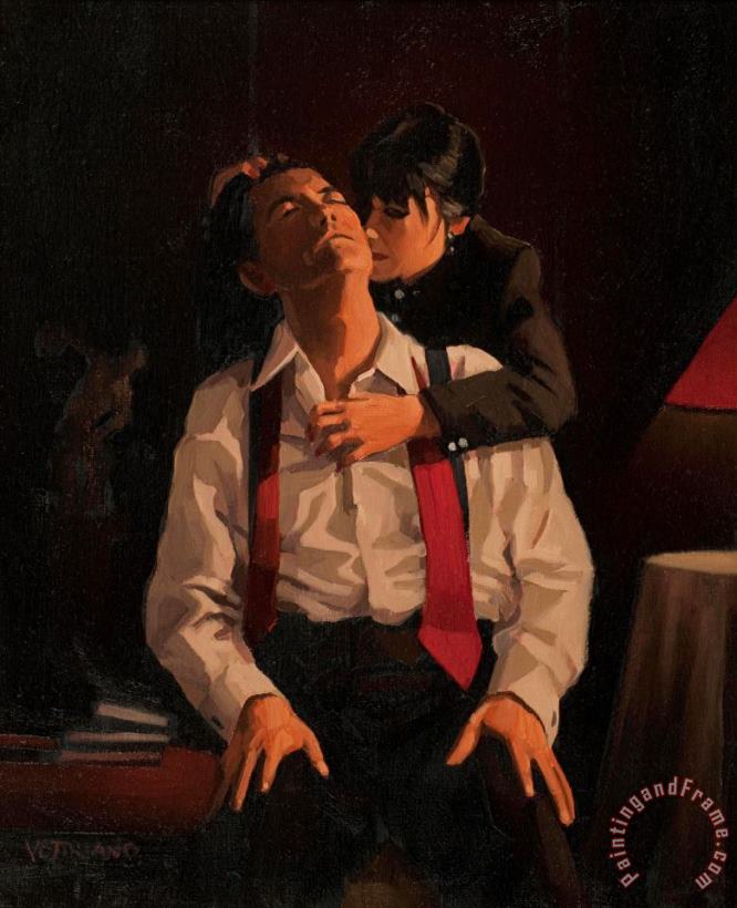 Study for Sweet Little Lies, 1999 painting - Jack Vettriano Study for Sweet Little Lies, 1999 Art Print