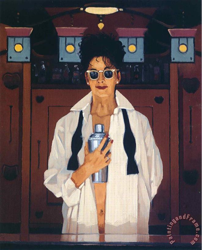 Jack Vettriano The Cocktail Shaker Art Painting