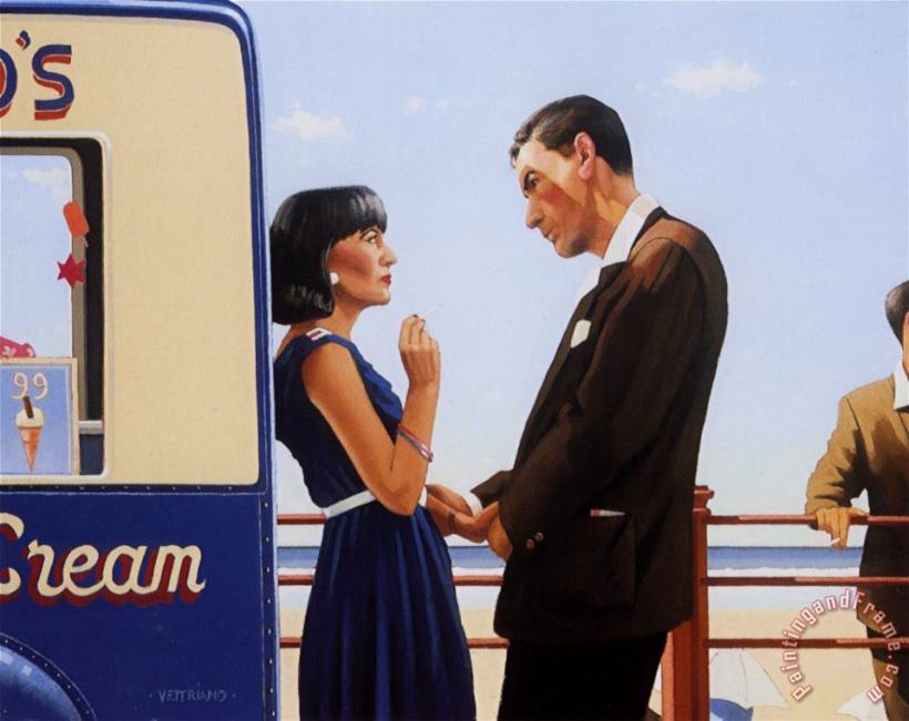 The Lying Game painting - Jack Vettriano The Lying Game Art Print