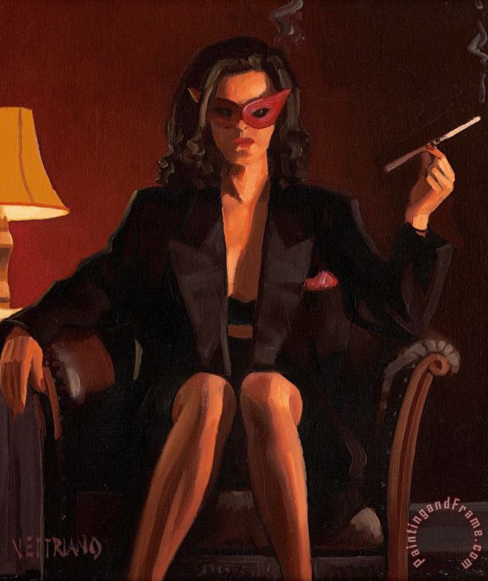 The Mask, 1998 painting - Jack Vettriano The Mask, 1998 Art Print