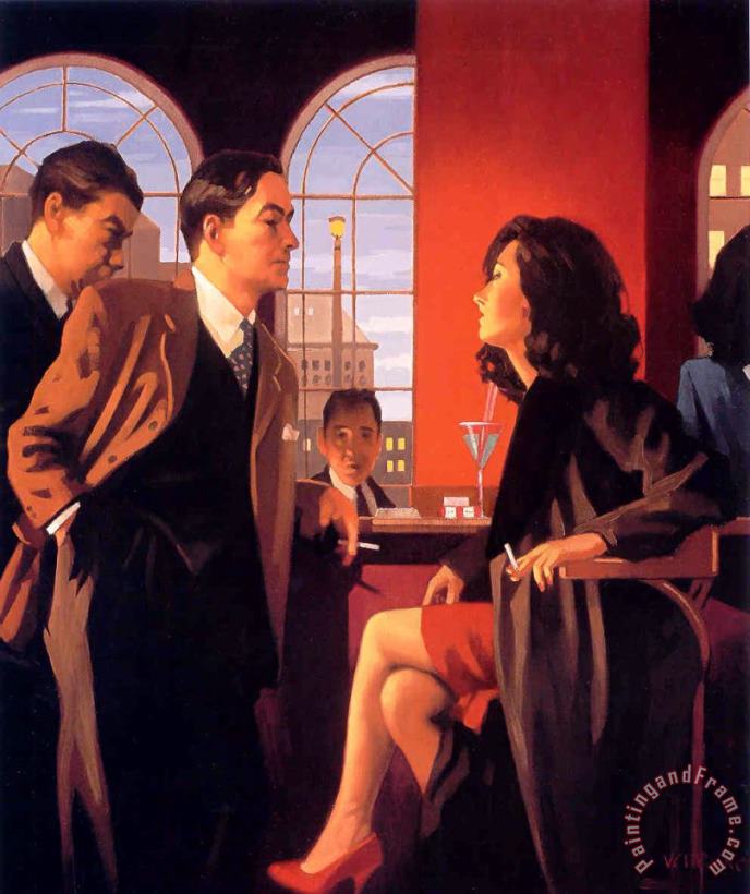 The Red Room painting - Jack Vettriano The Red Room Art Print