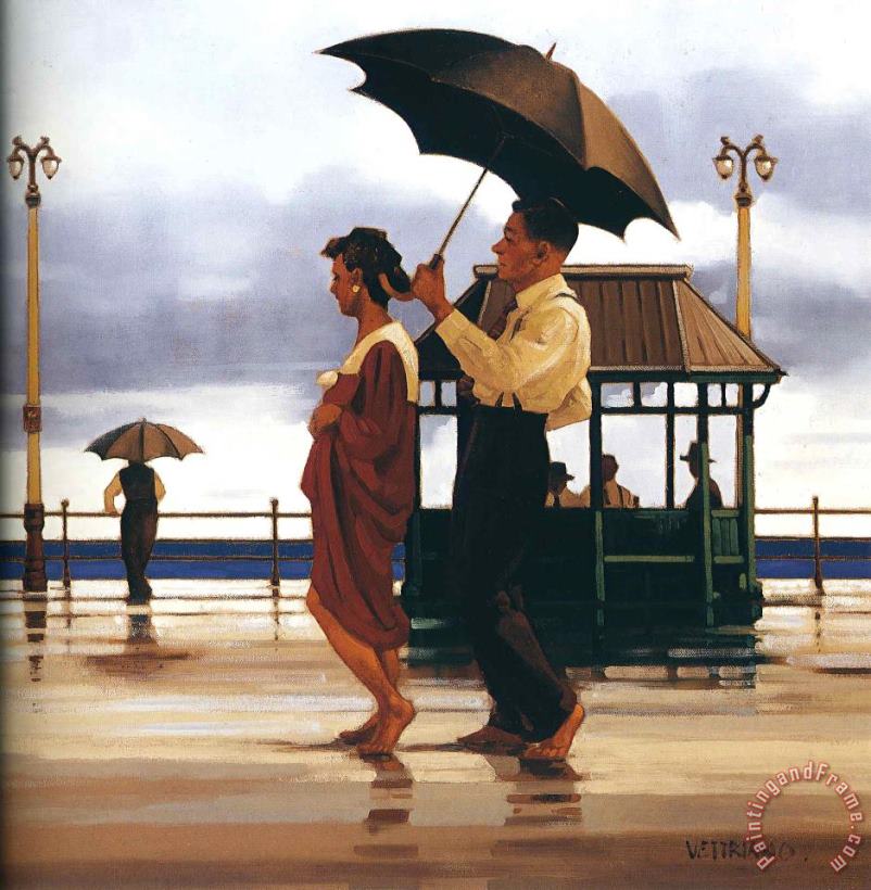 The Shape of Things to Come painting - Jack Vettriano The Shape of Things to Come Art Print