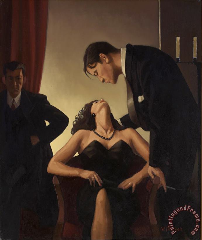 Three Is Not a Crowd, 1997 painting - Jack Vettriano Three Is Not a Crowd, 1997 Art Print